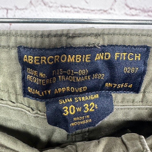 Vintage Abercrombie & Fitch Pants Men 30x32 Military Utility Slim Straight‎ GUC - Picture 3 of 5